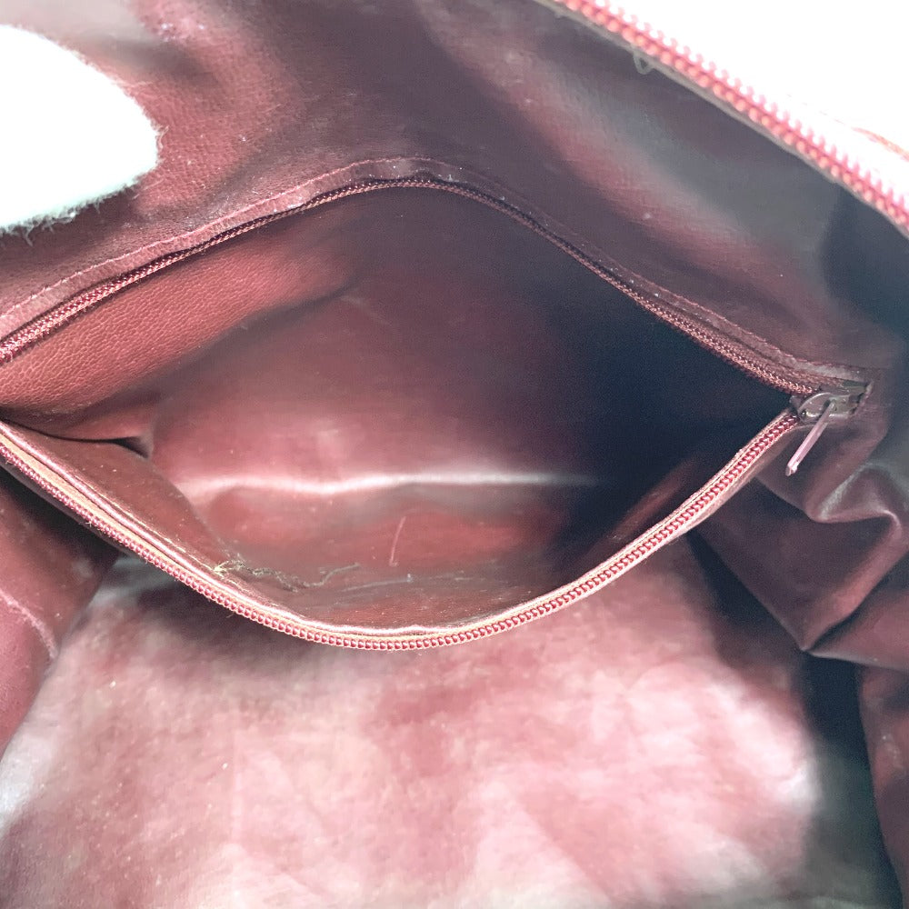 CELINE Boston Duffel bag Canvas / leather Red C Macadam Carriage vintage Women Used Authentic
