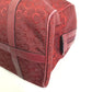 CELINE Boston Duffel bag Canvas / leather Red C Macadam Carriage vintage Women Used Authentic