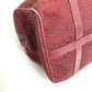 CELINE Boston Duffel bag Canvas / leather Red C Macadam Carriage vintage Women Used Authentic