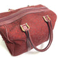 CELINE Boston Duffel bag Canvas / leather Red C Macadam Carriage vintage Women Used Authentic