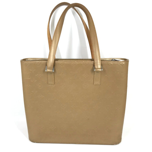 LOUIS VUITTON Tote Bag M55107 Monogram mat leather beige Monogram mat Willwood Women Used Authentic