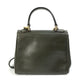 FENDI Shoulder Bag leather khaki handbag bag vintage Women Used Authentic