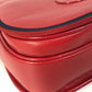GUCCI Shoulder Bag 007.261.0107 leather Red Old Gucci Interlocking G mens Used Authentic