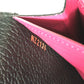 LOUIS VUITTON Long Wallet Purse M61248 Taurillon Clemence Leather black LV logo Portefeuille Capsine Women Used Authentic