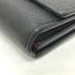 LOUIS VUITTON Long Wallet Purse M61248 Taurillon Clemence Leather black LV logo Portefeuille Capsine Women Used Authentic