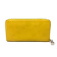 LOEWE Long Wallet Purse leather yellow anagram Women Used Authentic
