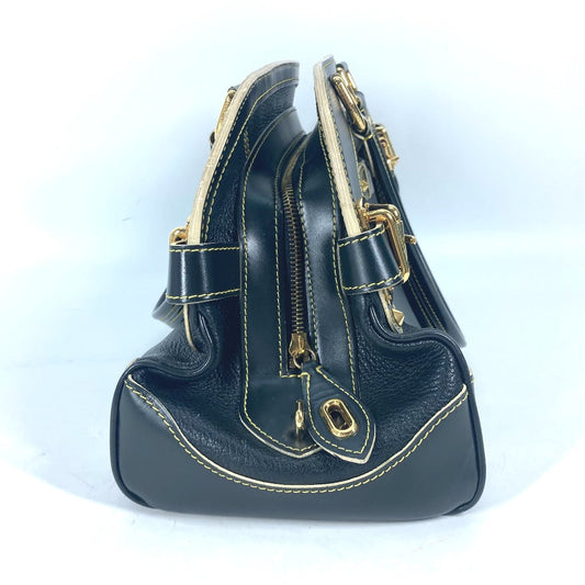 LOUIS VUITTON Handbag M95623 Suhari leather black Suhari studs Radiu Women Used Authentic
