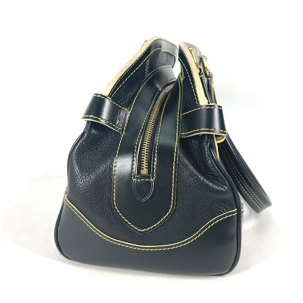 LOUIS VUITTON Handbag M95623 Suhari leather black Suhari studs Radiu Women Used Authentic
