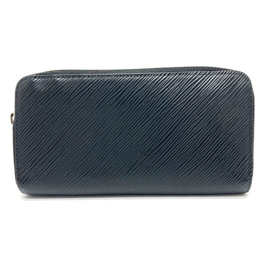 LOUIS VUITTON Long Wallet Purse M64838 Epi Leather black Epi Zippy wallet Women Used Authentic