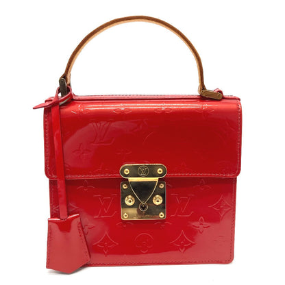 LOUIS VUITTON Handbag M91135 Monogram Vernis Red Monogram Vernis Spring Street PM Women Used Authentic
