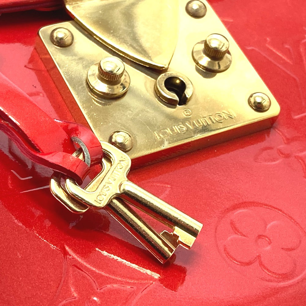 LOUIS VUITTON Handbag M91135 Monogram Vernis Red Monogram Vernis Spring Street PM Women Used Authentic