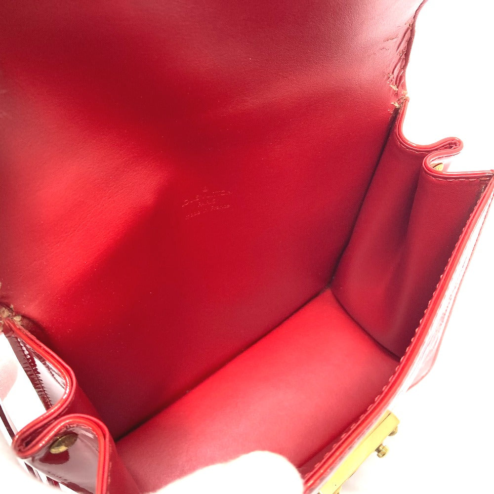 LOUIS VUITTON Handbag M91135 Monogram Vernis Red Monogram Vernis Spring Street PM Women Used Authentic