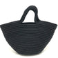 BALENCIAGA Handbag 695612 Nylon/Lambskin black logo ibiza basket bag Ibiza Small With Strap Basket Black Cord Women Used Authentic