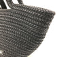BALENCIAGA Handbag 695612 Nylon/Lambskin black logo ibiza basket bag Ibiza Small With Strap Basket Black Cord Women Used Authentic