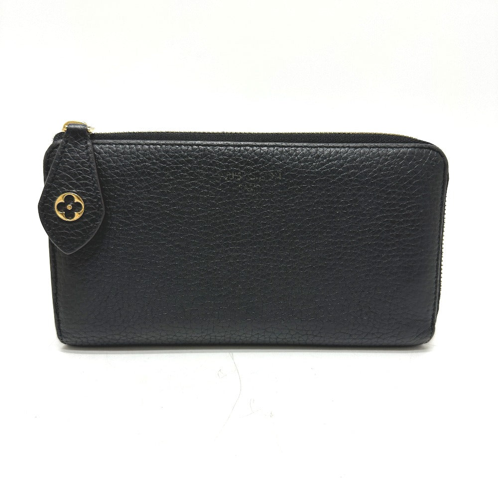 LOUIS VUITTON Long Wallet Purse M63102 Taurillon Clemence Leather black Portefeuille comet Women Used Authentic
