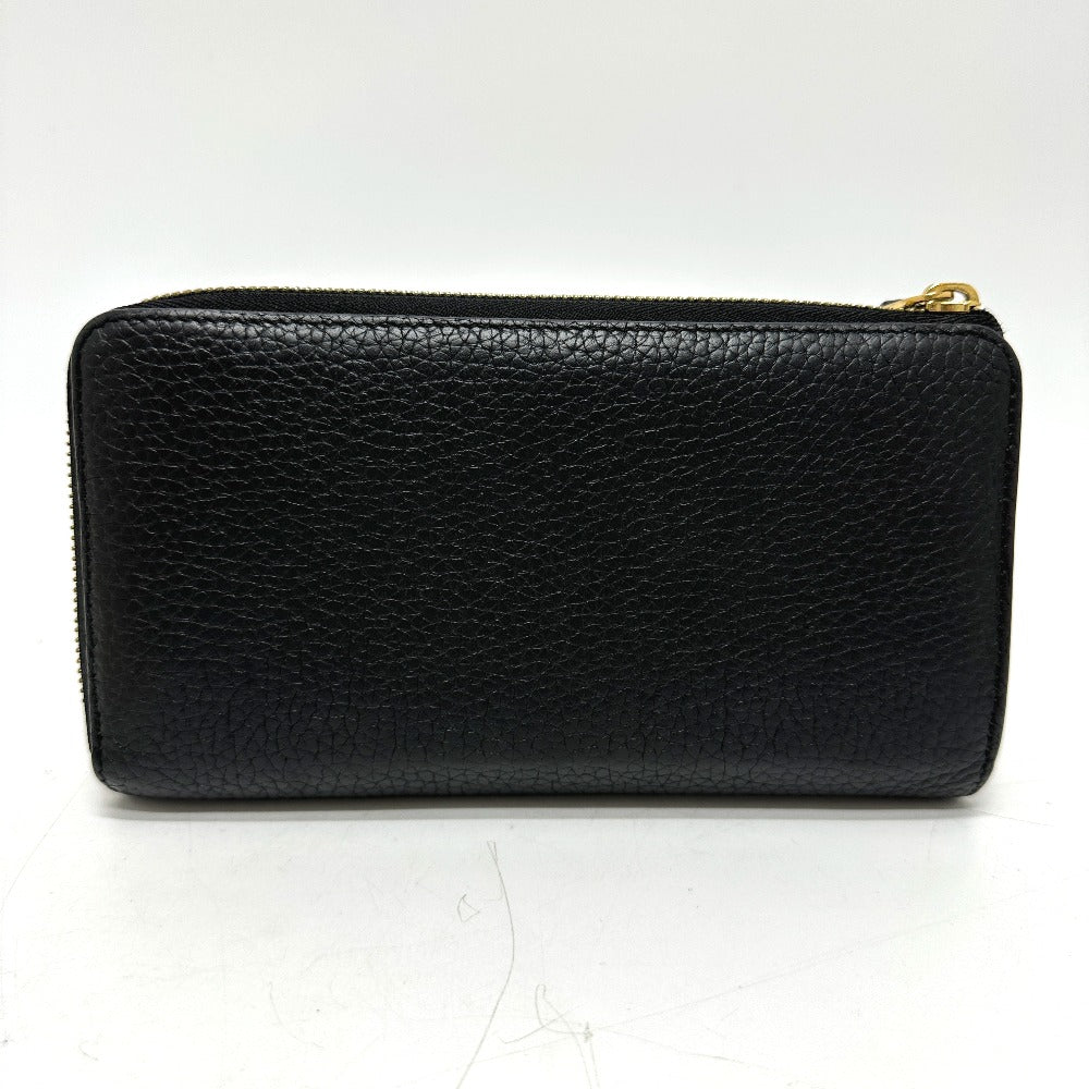 LOUIS VUITTON Long Wallet Purse M63102 Taurillon Clemence Leather black Portefeuille comet Women Used Authentic