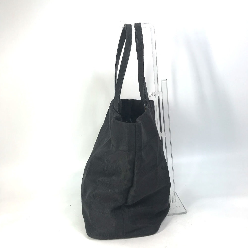 CHANEL Tote Bag A15991 Nylon / leather black CC COCO Mark New Travel Line MM Women Used Authentic