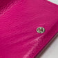 BALENCIAGA Trifold wallet 391446 leather pink logo Paper mini Women Used Authentic
