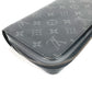 LOUIS VUITTON Long Wallet Purse M61698 Monogram Eclipse Canvas black Monogram Eclipse Zippy XL mens Used Authentic