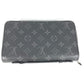 LOUIS VUITTON Long Wallet Purse M61698 Monogram Eclipse Canvas black Monogram Eclipse Zippy XL mens Used Authentic