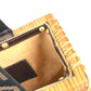 FENDI Handbag Rattan Brown straw basket bag basket basket