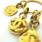 CHANEL charm Gold Plated gold COCO Mark vintage Women Used Authentic