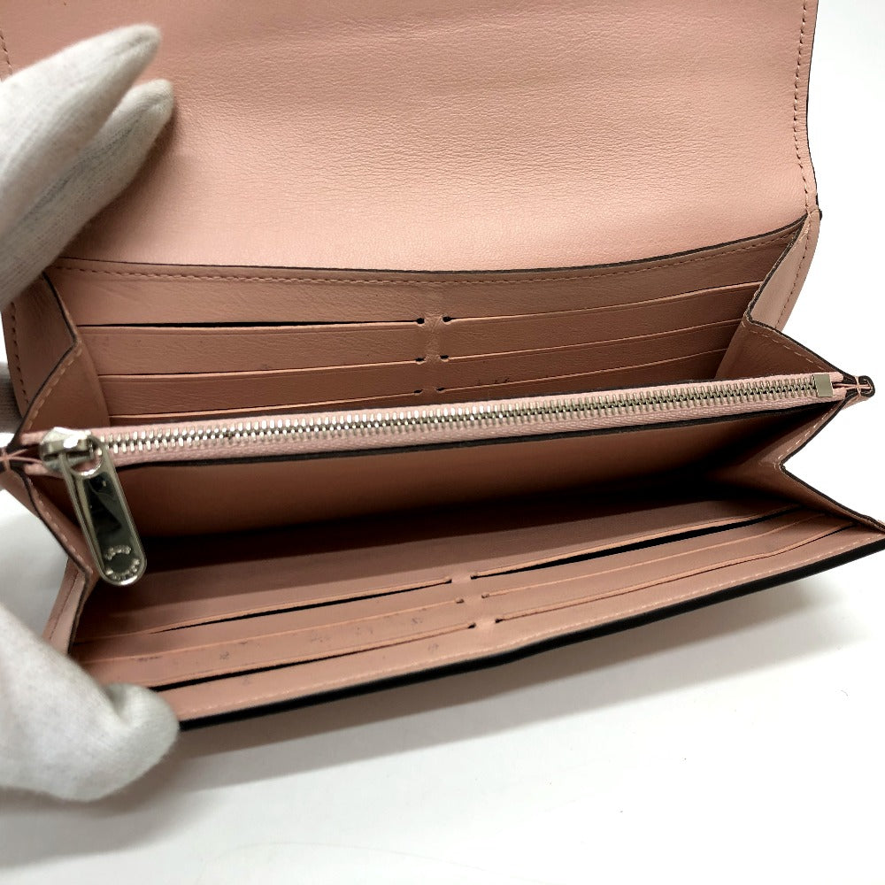 LOUIS VUITTON Long Wallet Purse M60145 Monogram Mahina pink Monogram Mahina Portefeuille Iris Women Used Authentic