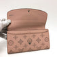 LOUIS VUITTON Long Wallet Purse M60145 Monogram Mahina pink Monogram Mahina Portefeuille Iris Women Used Authentic