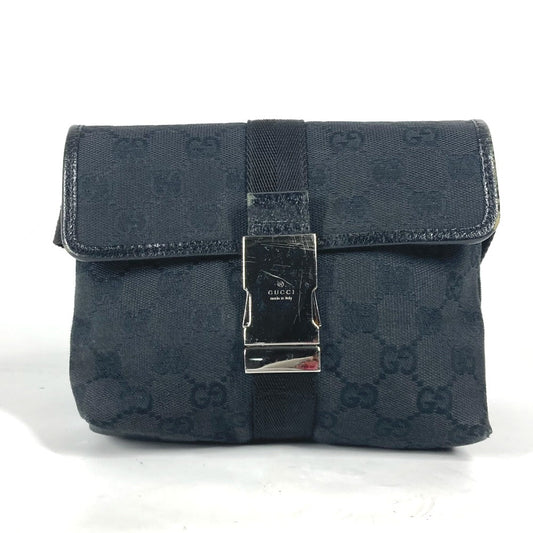 GUCCI Sling bag 131236 GG canvas / leather black cross GG unisex(Unisex) Used Authentic