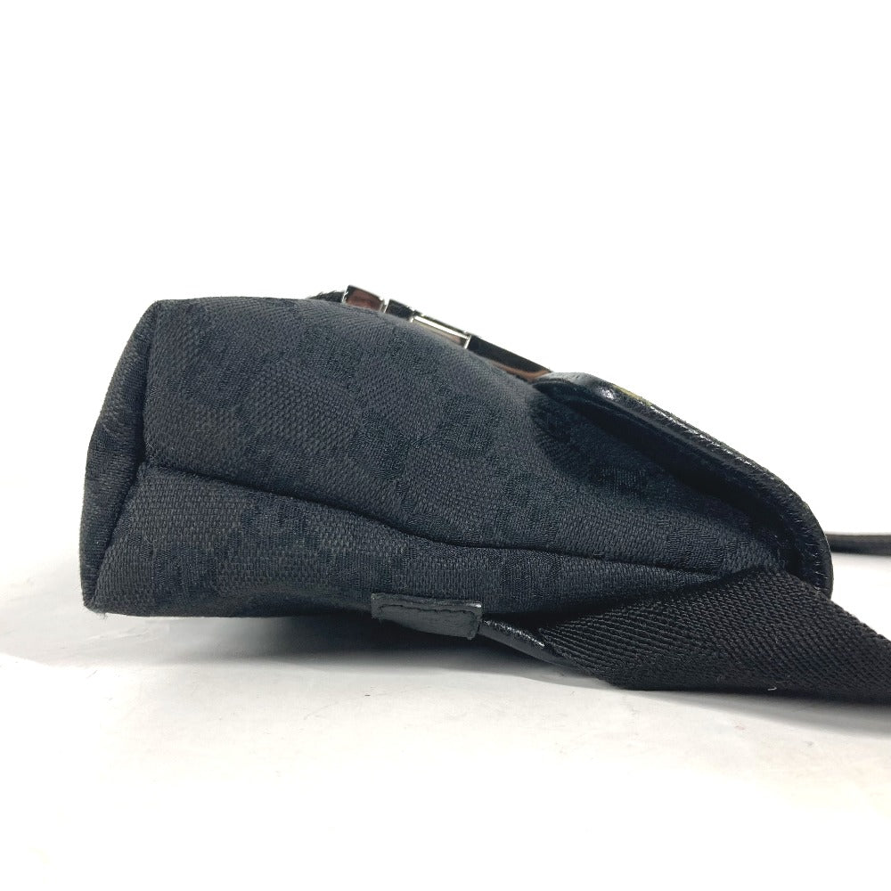 GUCCI Sling bag 131236 GG canvas / leather black cross GG unisex(Unisex) Used Authentic