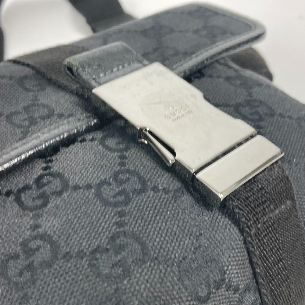 GUCCI Sling bag 131236 GG canvas / leather black cross GG unisex(Unisex) Used Authentic