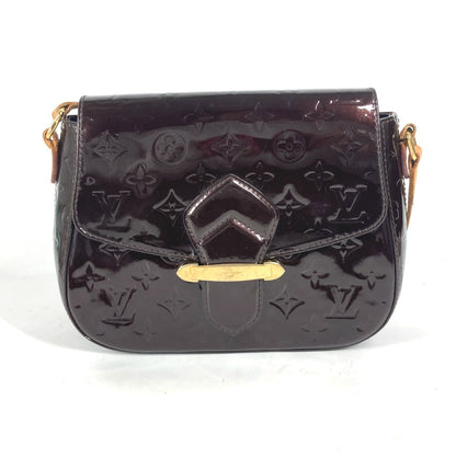 LOUIS VUITTON Shoulder Bag M91704 Monogram Vernis purple Monogram Vernis Bell flower PM Women Used Authentic