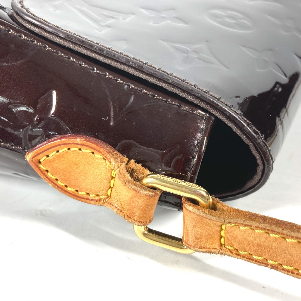 LOUIS VUITTON Shoulder Bag M91704 Monogram Vernis purple Monogram Vernis Bell flower PM Women Used Authentic