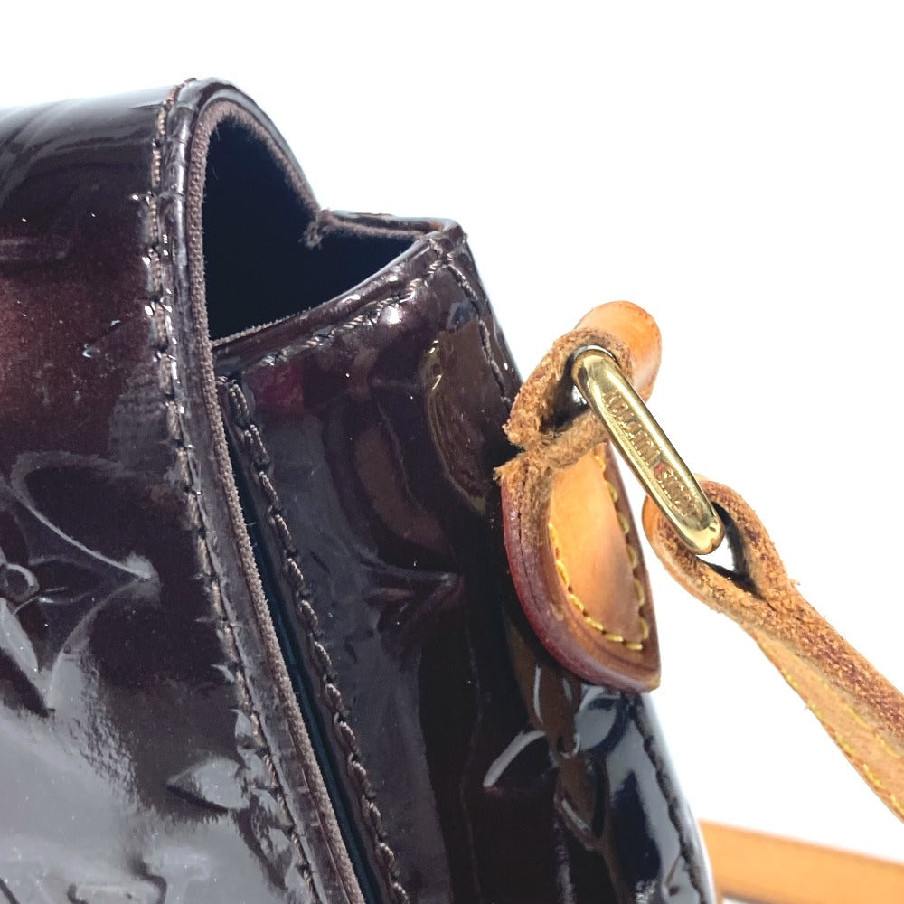 LOUIS VUITTON Shoulder Bag M91704 Monogram Vernis purple Monogram Vernis Bell flower PM Women Used Authentic