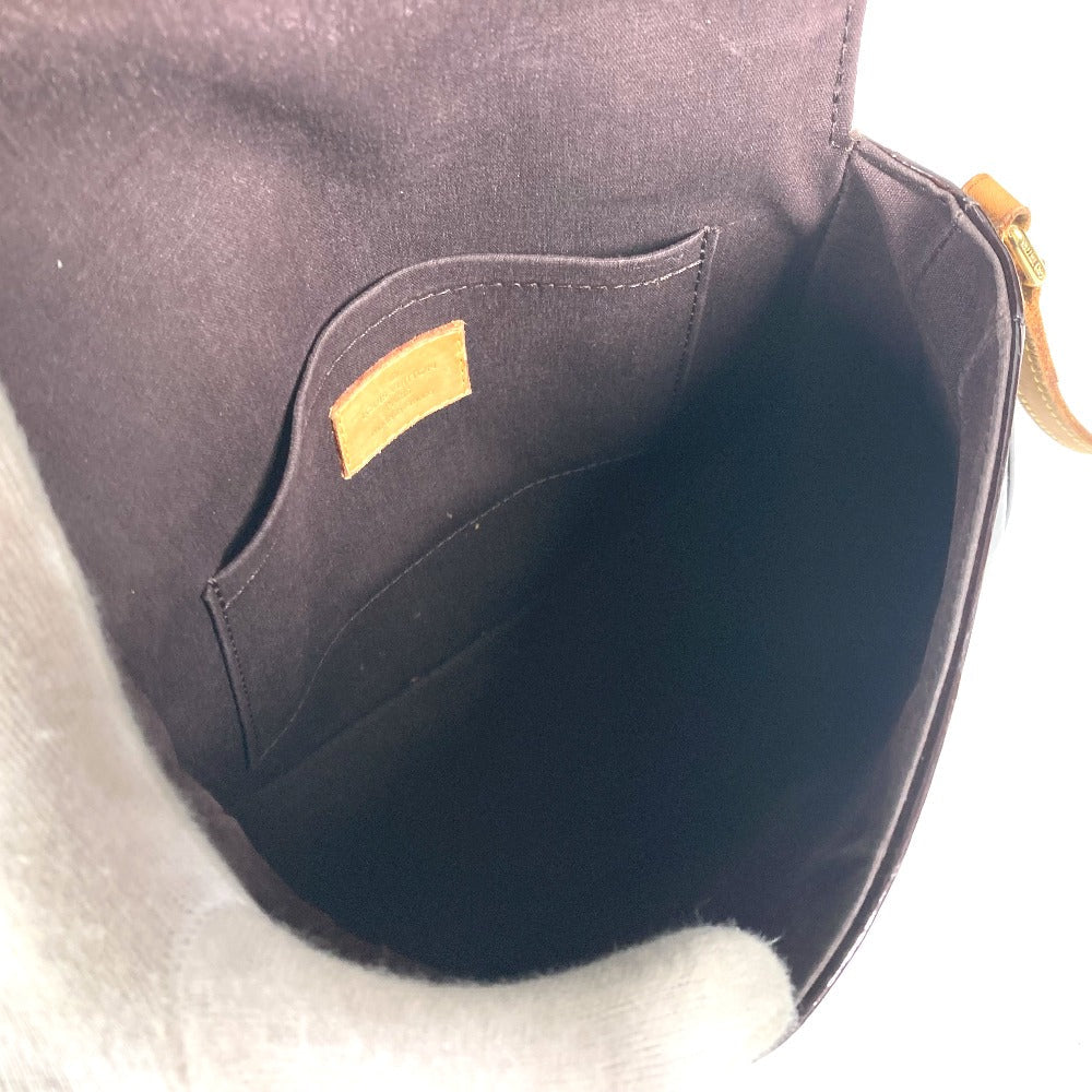 LOUIS VUITTON Shoulder Bag M91704 Monogram Vernis purple Monogram Vernis Bell flower PM Women Used Authentic