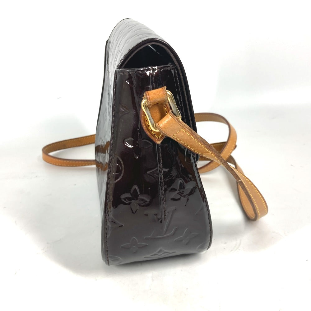 LOUIS VUITTON Shoulder Bag M91704 Monogram Vernis purple Monogram Vernis Bell flower PM Women Used Authentic