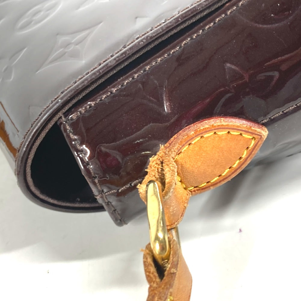 LOUIS VUITTON Shoulder Bag M91704 Monogram Vernis purple Monogram Vernis Bell flower PM Women Used Authentic