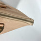 FENDI Handbag leather beige FF logo Women Used Authentic