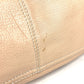FENDI Handbag leather beige FF logo Women Used Authentic
