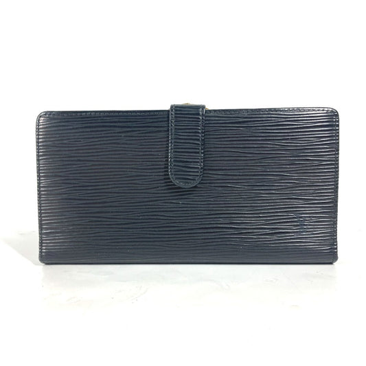 LOUIS VUITTON Long Wallet Purse M63252 Epi Leather black Epi Continental Vienova unisex(Unisex) Used Authentic