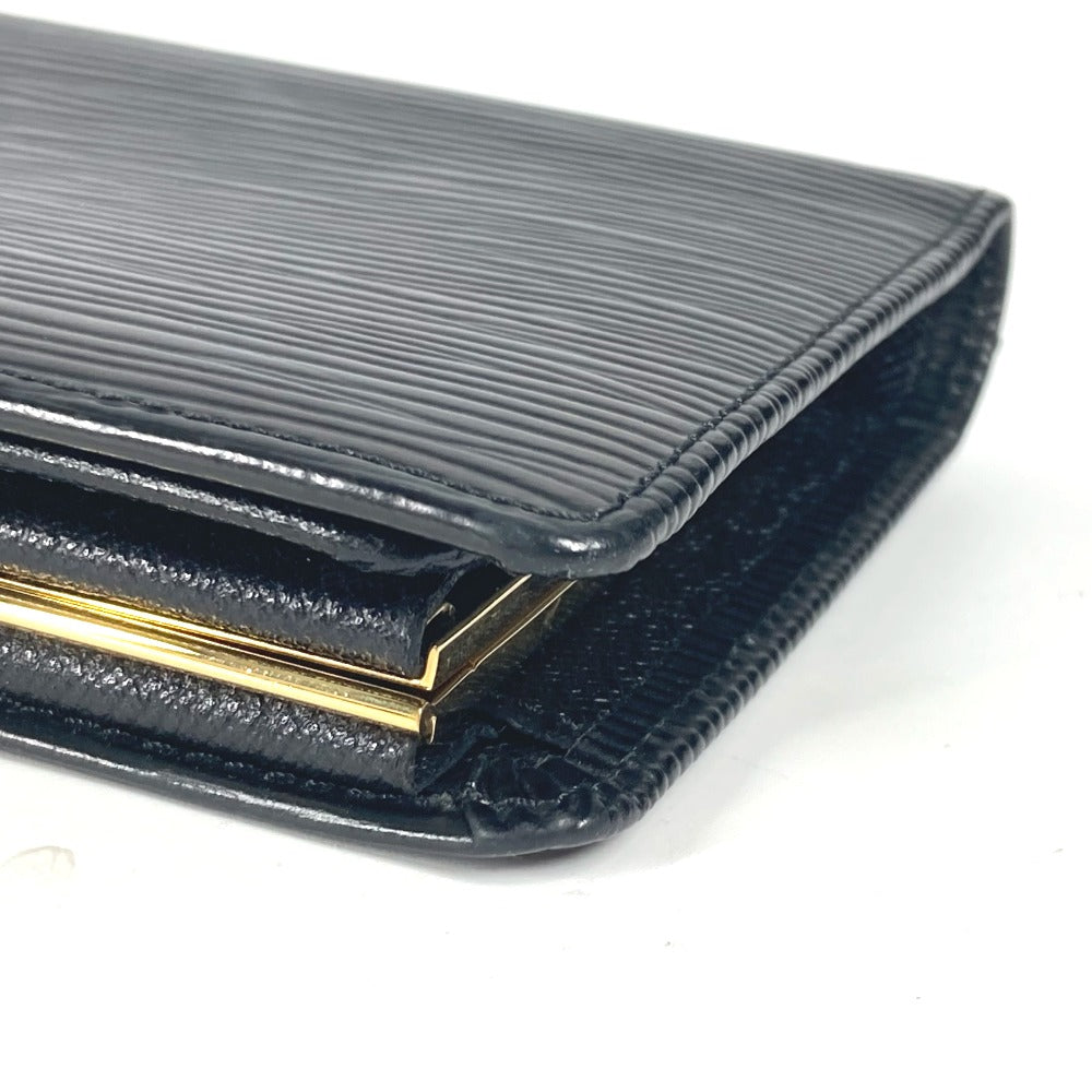LOUIS VUITTON Long Wallet Purse M63252 Epi Leather black Epi Continental Vienova unisex(Unisex) Used Authentic