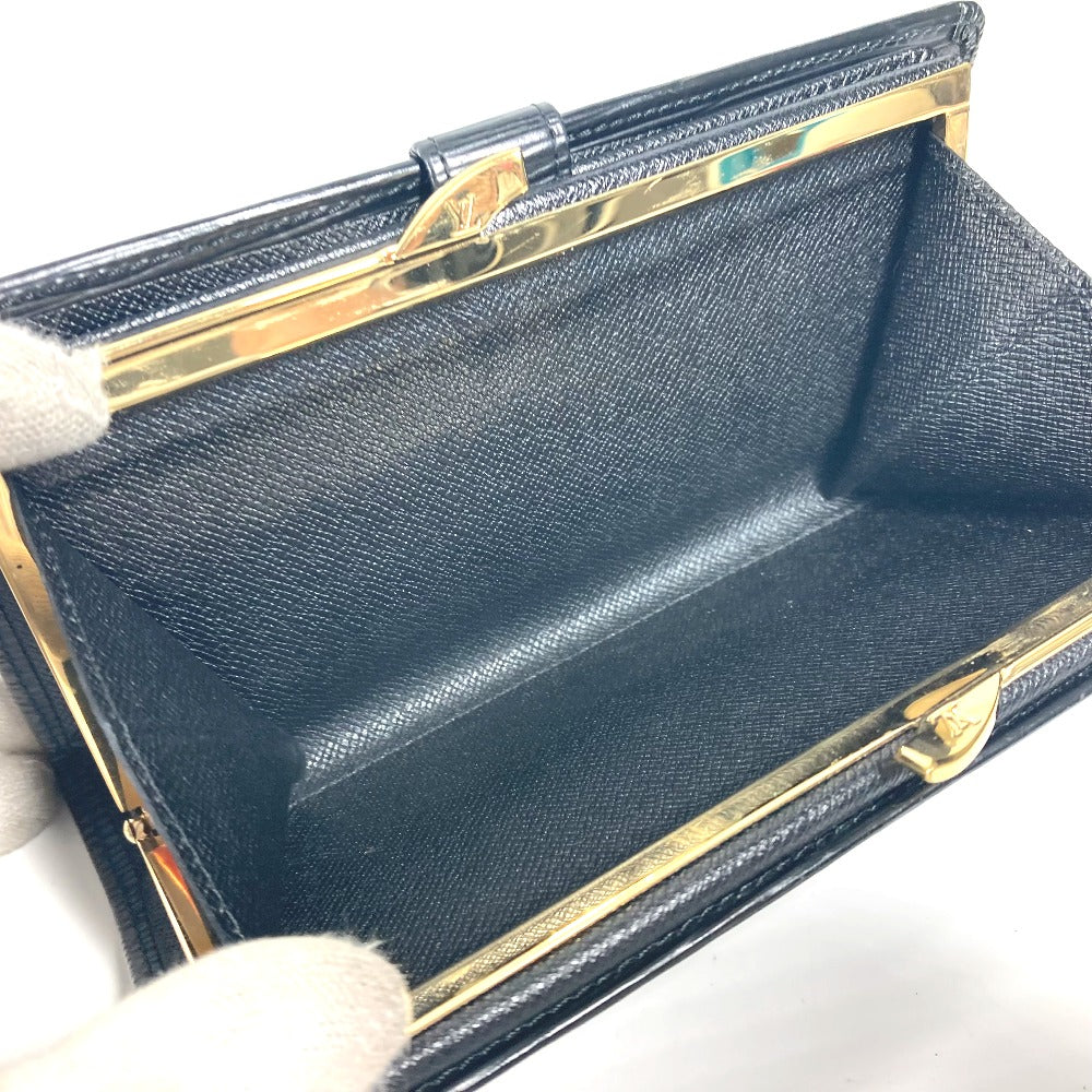 LOUIS VUITTON Long Wallet Purse M63252 Epi Leather black Epi Continental Vienova unisex(Unisex) Used Authentic