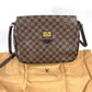 LOUIS VUITTON Shoulder Bag N41178 Damier canvas Brown Damier Buzaslowsbury Women Used Authentic