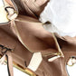 FENDI Shoulder Bag 8BH250 leather beige To joule Women Used Authentic
