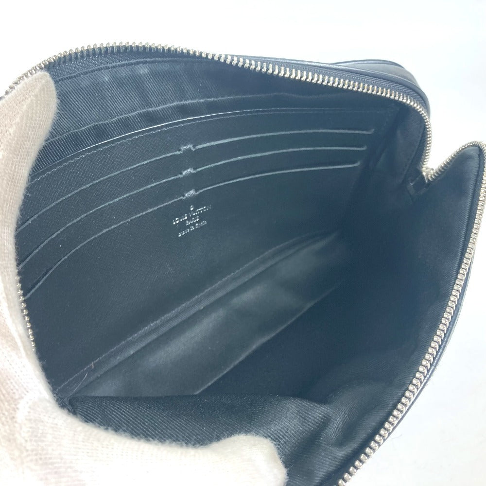 LOUIS VUITTON business bag N60182 Damier Grafitto Canvas black Damier Grafitte Alpha clutch unisex(Unisex) Used Authentic