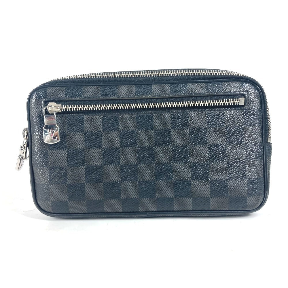 LOUIS VUITTON business bag N60182 Damier Grafitto Canvas black Damier Grafitte Alpha clutch unisex(Unisex) Used Authentic
