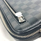 LOUIS VUITTON business bag N60182 Damier Grafitto Canvas black Damier Grafitte Alpha clutch unisex(Unisex) Used Authentic