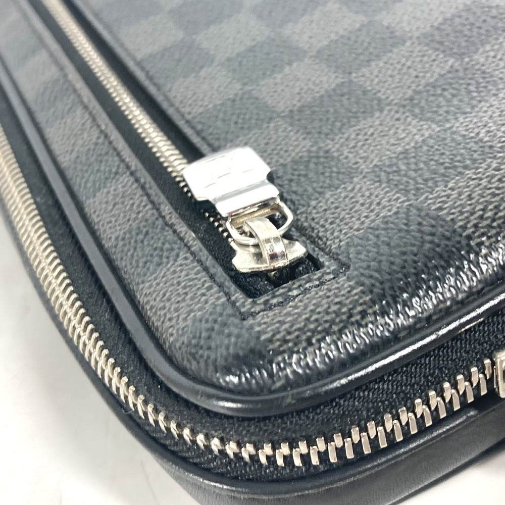 LOUIS VUITTON business bag N60182 Damier Grafitto Canvas black Damier Grafitte Alpha clutch unisex(Unisex) Used Authentic
