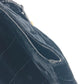 CHANEL Handbag Velour, Leather black Matrasse quilting Round handle Leather handle Women Used Authentic