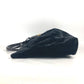 CHANEL Handbag Velour, Leather black Matrasse quilting Round handle Leather handle Women Used Authentic